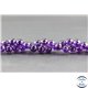 Perles en améthyste dark d'Uruguay - Rondes/8mm - Grade AA