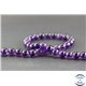 Perles en améthyste dark d'Uruguay - Rondes/8mm - Grade AA