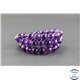 Perles en améthyste dark d'Uruguay - Rondes/8mm - Grade AA