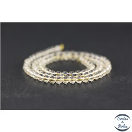 Perles en citrine - Rondes/4 mm