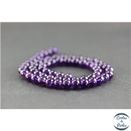 Perles en améthyste dark - Rondes/6mm - Grade AA