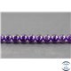 Perles en améthyste - Rondes/6 mm - Améthyste dark - Grade AA
