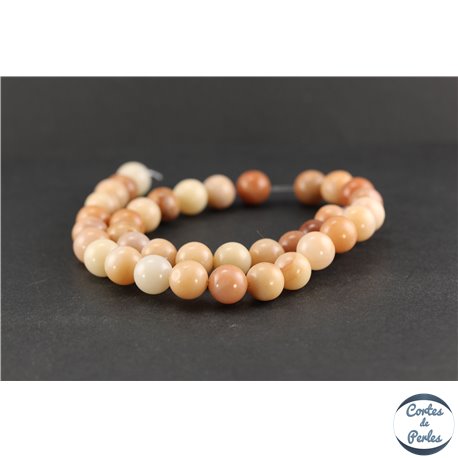Perles semi précieuses en pink aventurine - Rondes/12 mm - Rose