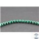 Perles semi précieuses en malachite - Rondes/4 mm - Grade A