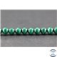 Perles semi précieuses en malachite - Rondes/4 mm - Grade A