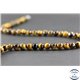 Perles semi précieuses en oeil de tigre coconut - Rondes/6 mm - Grade AB