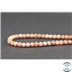 Perles semi précieuses en rhodochrosite - Ronde/4 mm