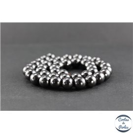 Perles en hématite synthétique - Rondes/10mm - Grade AA