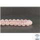 Perles en quartz rose de Madagascar - Rondes/12 mm - Grade AA