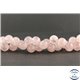 Perles en quartz rose de Madagascar - Rondes/12 mm - Grade AA