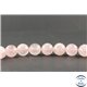 Perles en quartz rose de Madagascar - Rondes/12 mm - Grade AA