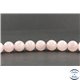 Perles en quartz rose de Madagascar - Rondes/12 mm - Grade AB