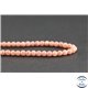 Perles en rhodochrosite d'Argentine - Rondes/4 mm - Grade AA