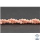 Perles en rhodochrosite d'Argentine - Rondes/4 mm - Grade AA