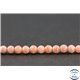 Perles en rhodochrosite d'Argentine - Rondes/4 mm - Grade AA