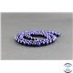 Perles en oeil de tigre bleu roi - Rondes/6 mm - Grade A