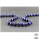 Perles en oeil de tigre bleu roi - Rondes/10 mm - Grade A