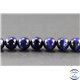 Perles en oeil de tigre bleu roi - Rondes/10 mm - Grade A