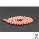 Perles en rhodochrosite d'Argentine - Rondes/6 mm - Grade AA