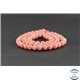 Perles en rhodochrosite d'Argentine - Rondes/6 mm - Grade AA