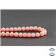 Perles en rhodochrosite d'Argentine - Rondes/6 mm - Grade AA