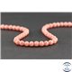 Perles en rhodochrosite d'Argentine - Rondes/6 mm - Grade AA