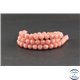 Perles en rhodochrosite d'Argentine - Rondes/6 mm - Grade AA