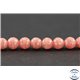 Perles en rhodochrosite d'Argentine - Rondes/6 mm - Grade AA