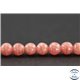 Perles en rhodochrosite d'Argentine - Rondes/6 mm - Grade AA
