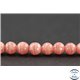 Perles en rhodochrosite d'Argentine - Rondes/6 mm - Grade AA