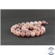 Perles en quartz fraise - Rondes/10 mm