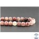 Perles en quartz fraise - Rondes/10 mm