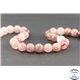 Perles en quartz fraise - Rondes/10 mm