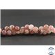 Perles en quartz fraise - Rondes/10 mm