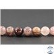 Perles en quartz fraise - Rondes/10 mm