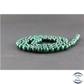 Perles en malachite du Congo - Rondes/6mm - Grade AB