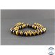 Perles en oeil de tigre - Rondes/8 mm - Grade AAA