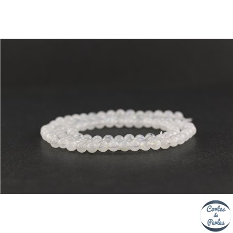 Perles en pierre de Lune - Rondes/4 mm - Grade AA
