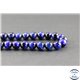 Perles en oeil de tigre bleu roi - Rondes/8 mm - Grade A