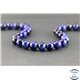 Perles en oeil de tigre bleu roi - Rondes/8 mm - Grade A