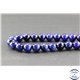 Perles en oeil de tigre bleu roi - Rondes/8 mm - Grade A