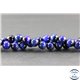 Perles en oeil de tigre bleu roi - Rondes/8 mm - Grade A