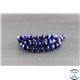 Perles en oeil de tigre bleu roi - Rondes/8 mm - Grade A