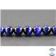 Perles en oeil de tigre bleu roi - Rondes/8 mm - Grade A