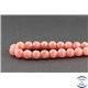 Perles en rhodochrosite d'Argentine - Rondes/8 mm - Grade AA