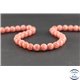 Perles en rhodochrosite d'Argentine - Rondes/8 mm - Grade AA