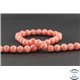 Perles en rhodochrosite d'Argentine - Rondes/8 mm - Grade AA