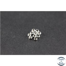 Perles à écraser en laiton - 2 mm - Argenté