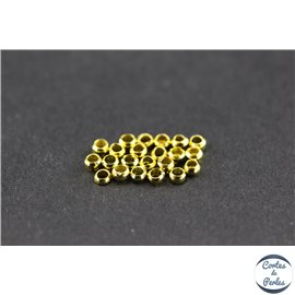 Perles à écraser en laiton - 2 mm - Doré