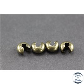 Caches noeud en laiton - 5 mm - Bronze